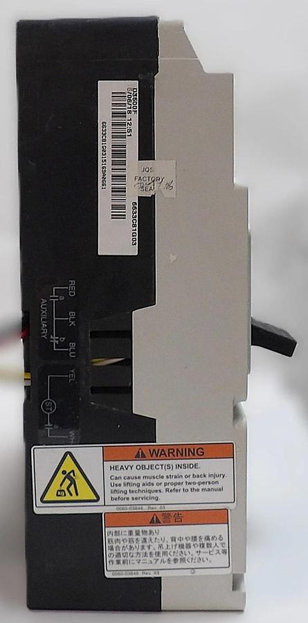 Used Eaton 6633C81G03 LD 35k 3-Pole Circuit Breaker LD3600F Lot of 2 Working