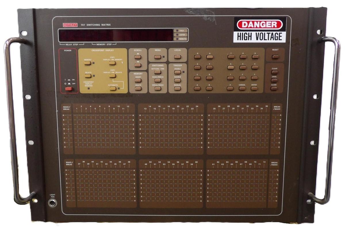 Used Keithley 707 Switching Matrix Mainframe with 7072 Semiconductor Card Working
