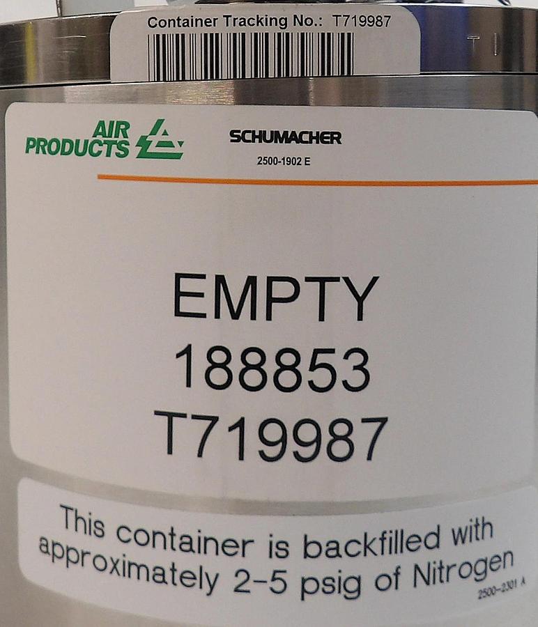 Schumacher 188853 TDMAT TiN Precursor Ampoule Bulk Fill Upgrade New