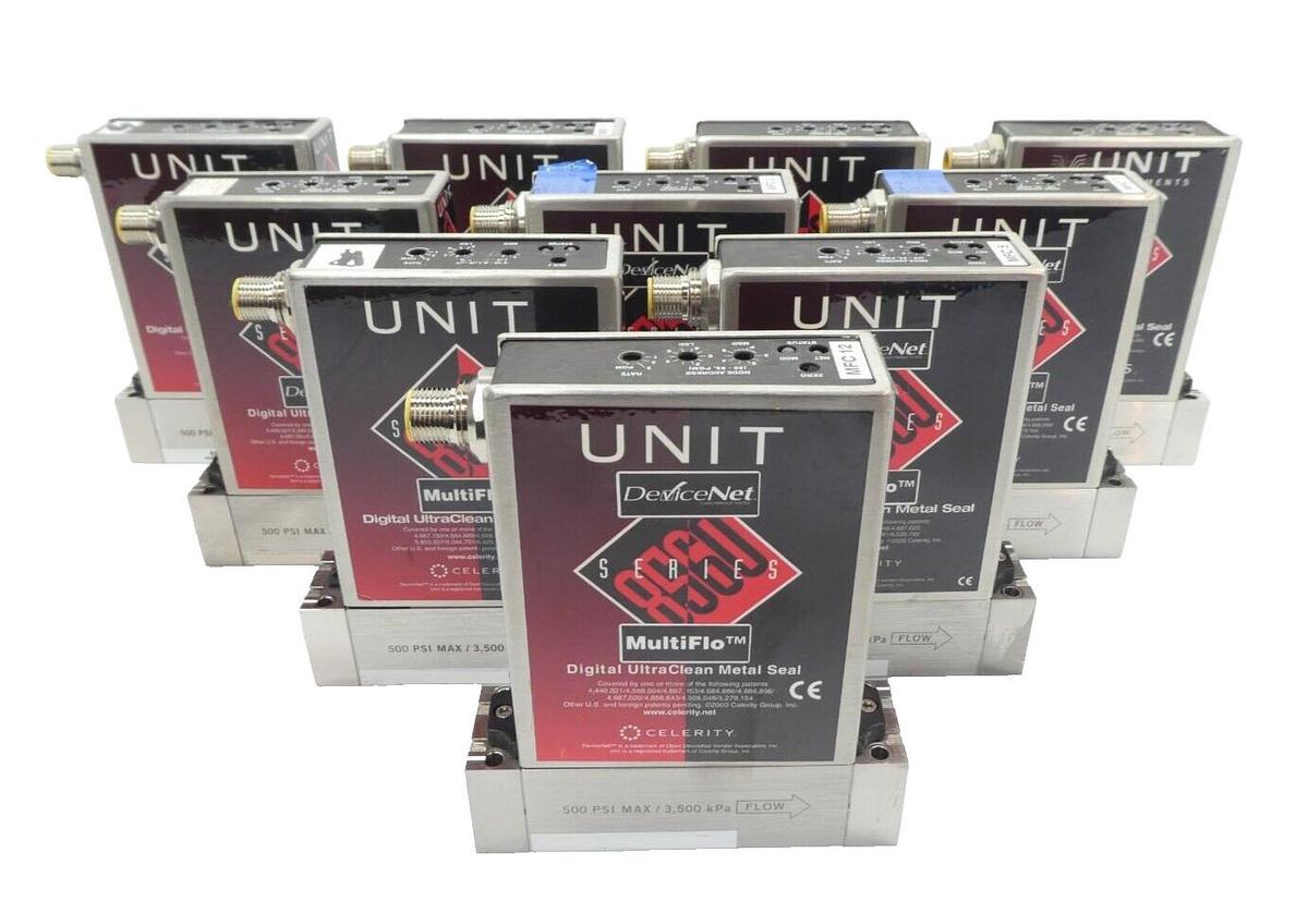 Used UNIT Instruments UFC-8565 Mass Flow Controller MFC Reseller Lot of 10 Working