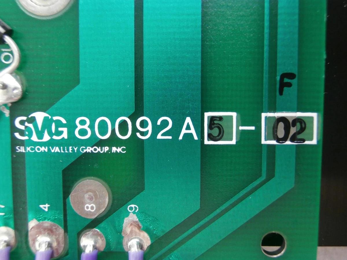 Used SVG Silicon Valley Group 80092A5-02 Voltage Regulator PCB Rite Track 88 Working