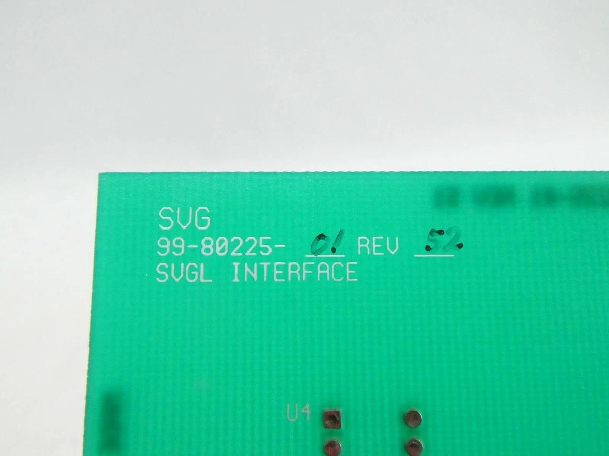 Used SVG Silicon Valley Group 99-80225-01 SVGL Interface Board PCB 90S DUV Working