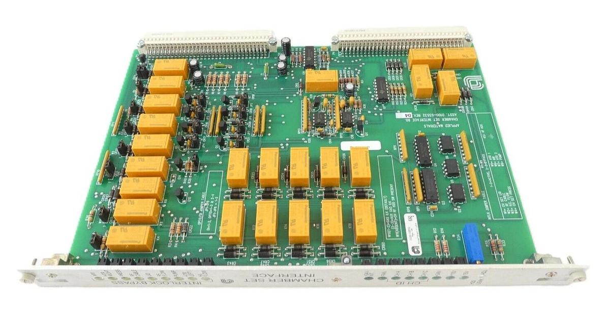 Used AMAT Applied Materials 0100-03532 Chamber Set Interface PCB Card No Tabs Surplus