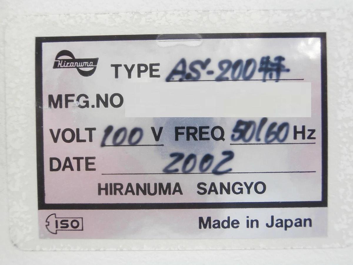 Used Hiranuma Sangyo AS-200 Titration Controller Unit 230130 D232870 Working Surplus
