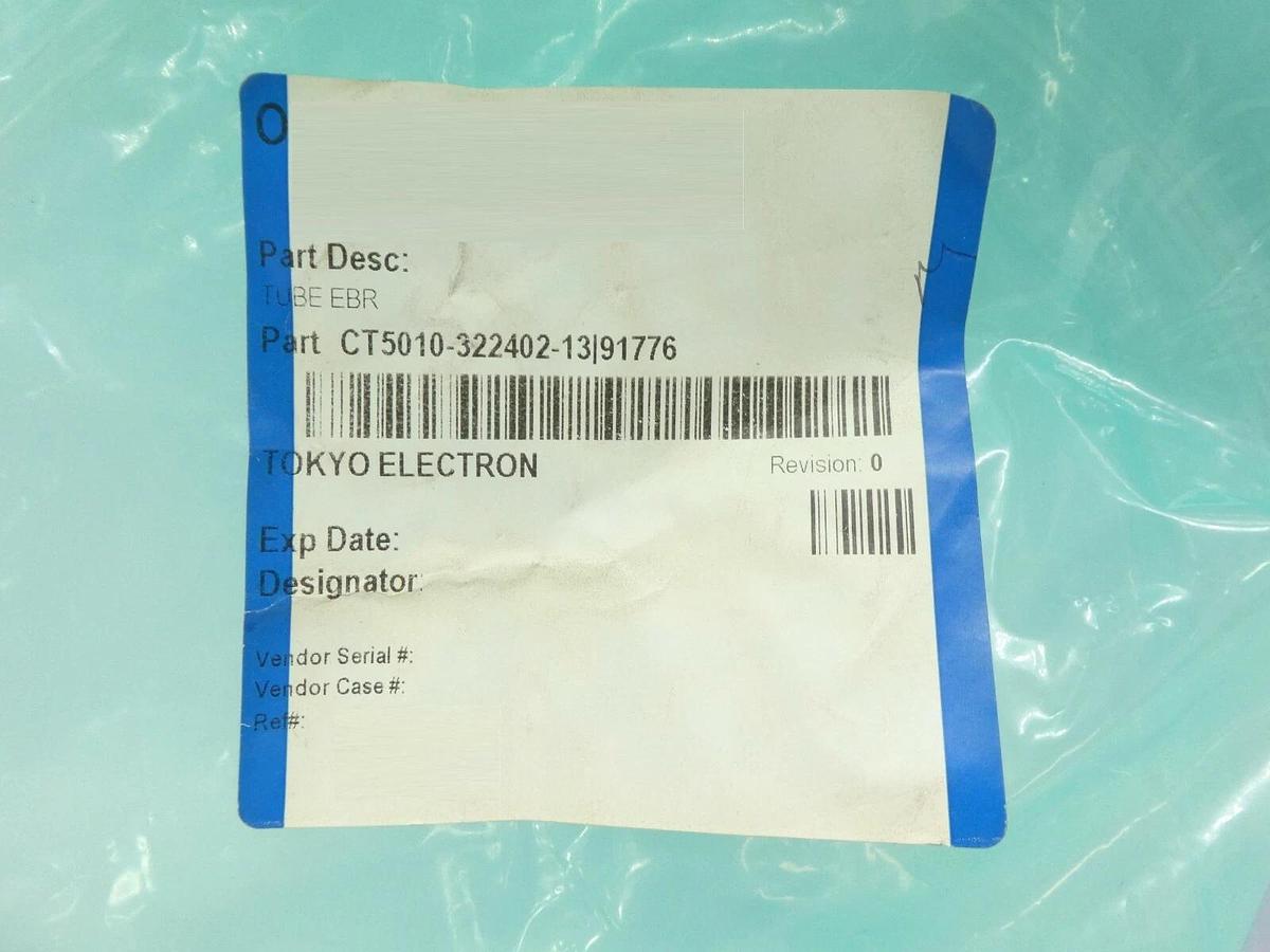 TEL Tokyo Electron 5010-322402-13 EBR Tube CT5010-322402-13/91776 Lot of 2 New