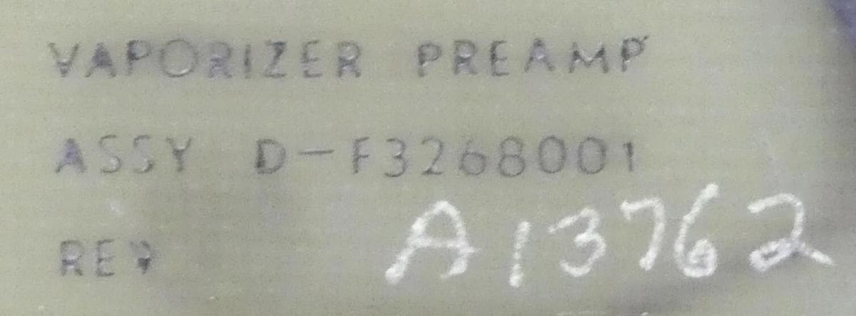 Used Varian VSEA D-F3268001 Vaporizer Preamp PCB Card Working Surplus