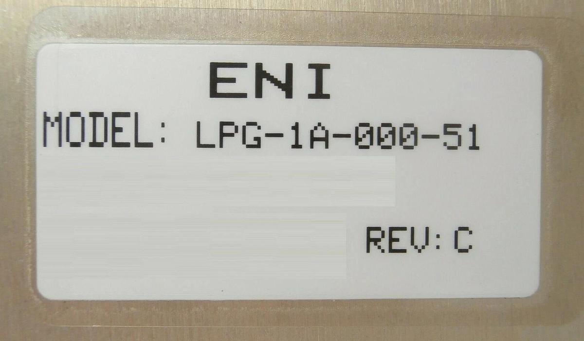 Used LPG-1A ENI LPG-1A-000-51 Solid State RF Power Generator 100 KHz Tested Working