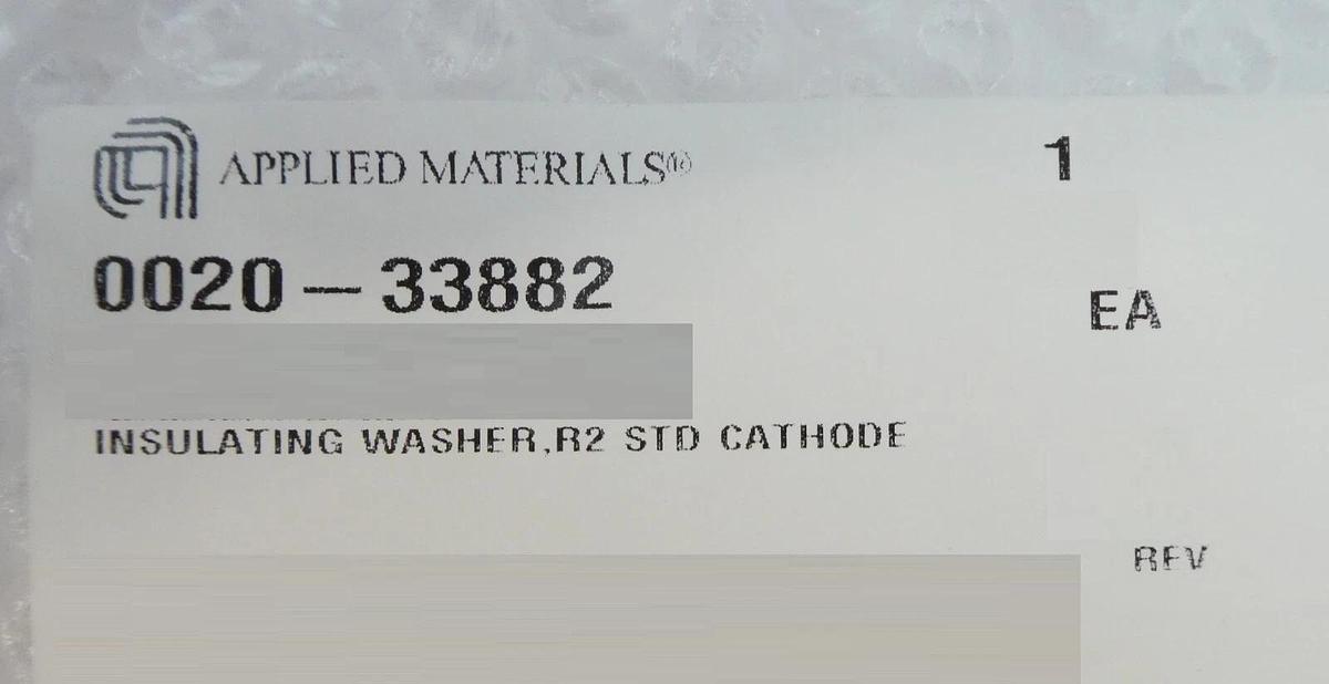 AMAT Applied Materials 0020-33882 R2 Standard Cathode Insulating Washer New