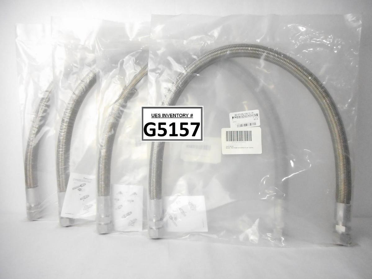 Swagelok SS-CT12SL12SL12-36 36" Braided SS Hose ASM 1019-163-01 Lot of 4 New