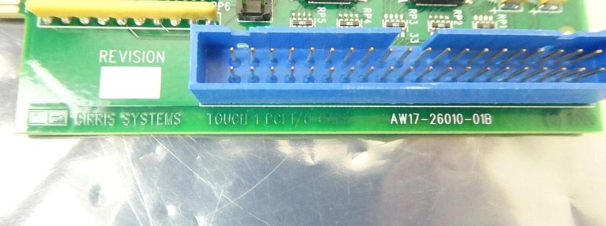 Used Cirris Systems 17-26010-01B Touch 1 PCI I/O PCB Card 1000V 1500V Working Surplus