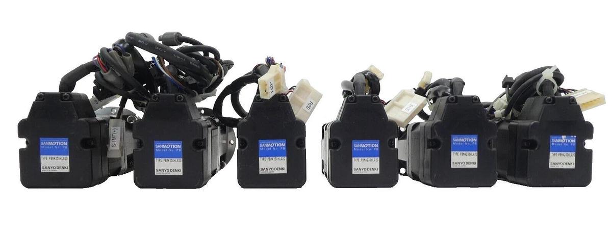 Used Sanyo Denki PBM423DHLA20 Step Motor HDS CSF-11-50-1U-CC-SP Lot of 6 Working