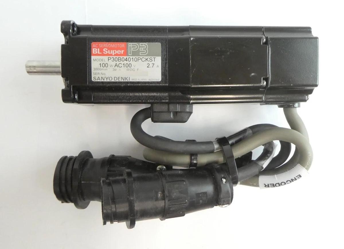 Used Sanyo Denki P30B04010PCKST AC Servo Motor BL Super Reseller Lot of 3 Working