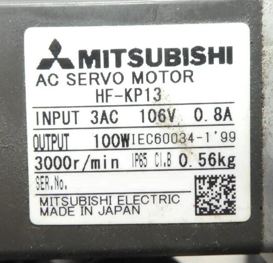 Used Mitsubishi Electric HF-KP Servo Motor HF-KP13 HF-KP053B HF-KP23 Lot of 7 Working