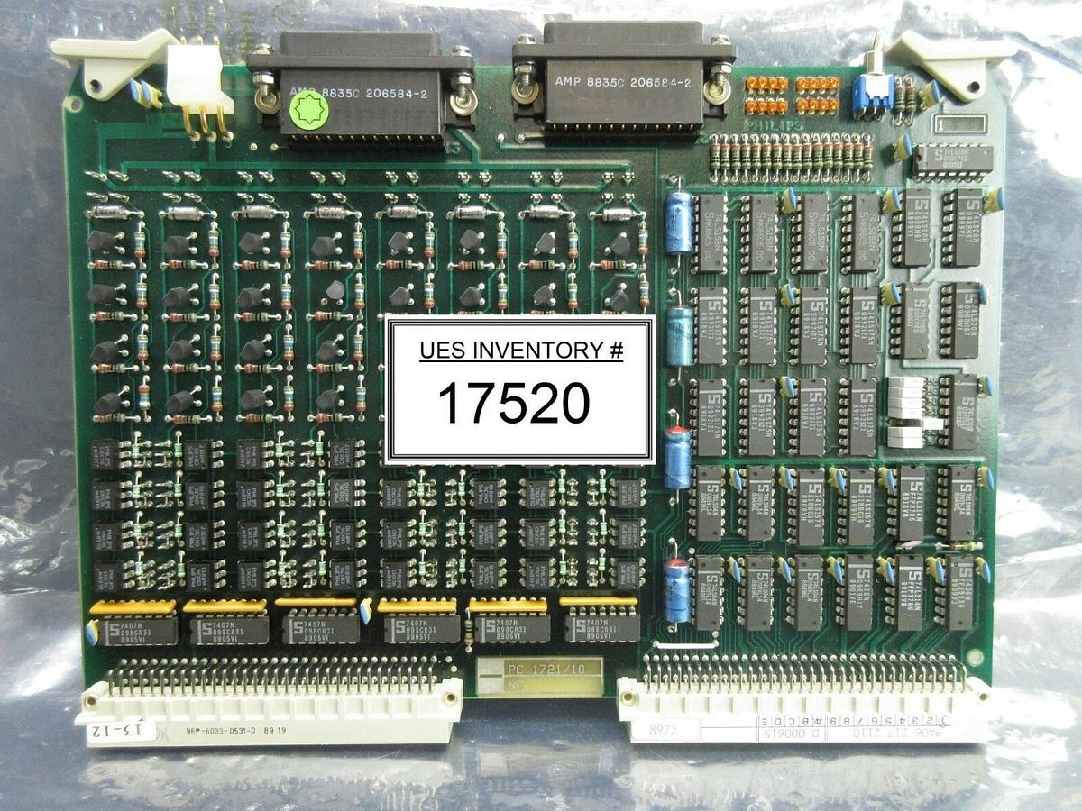 Used Philips PC 1721/10 Processor PCB Card ASML 9406.217.2110 PAS 5000/2500 Used