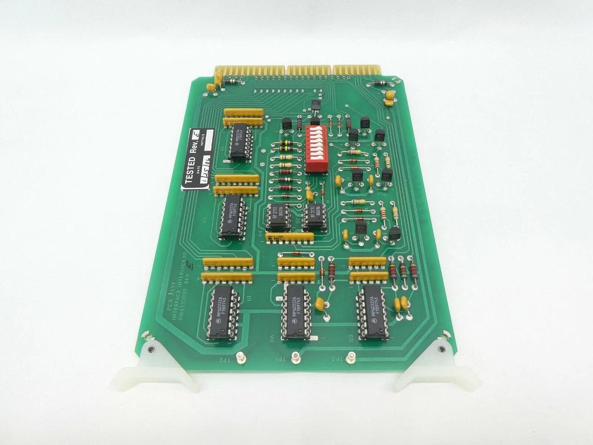 Used Varian Semiconductor VSEA DH4335001 Interface Interlock PCB Card Rev. E Working