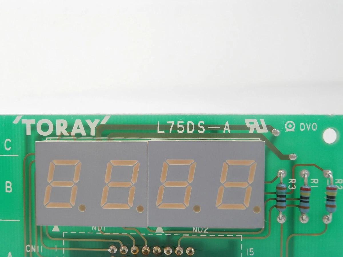 Used Toray 40N 3N307 Oxygen Analyzer Digital Display PCB L75DS-A Working Surplus
