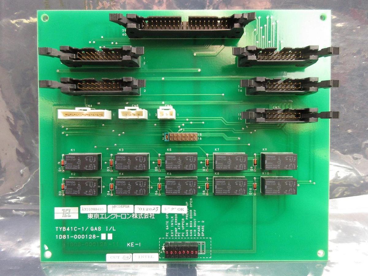 Used TEL Tokyo Electron 1D81-000128 Interface Relay Board PCB Unity II Used Working