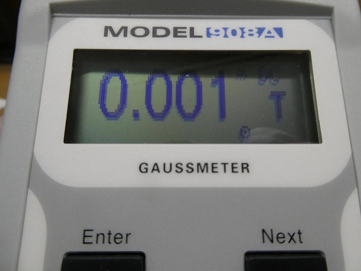 Used Magnetic Instrumentation 908A Microprocessor Controlled Gaussmeter Working