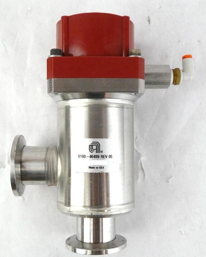 Used MKS Instruments 100019082 Isolation Angle Valve AMAT 0190-46499 Lot of 2 Working