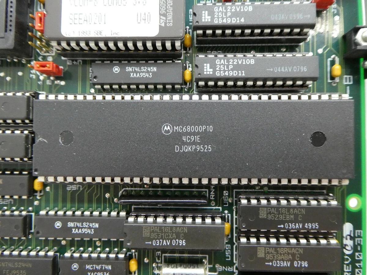 Used SBE 9010-33 Processor VME PCB Card VCOM-8 ESI 9250 Laser Processing System Spare