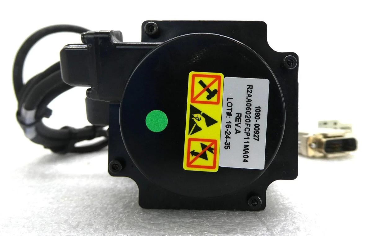 Used Sanyo Denki R2AA06020FCP11M AC Servo Motor SANMOTION R Working Surplus