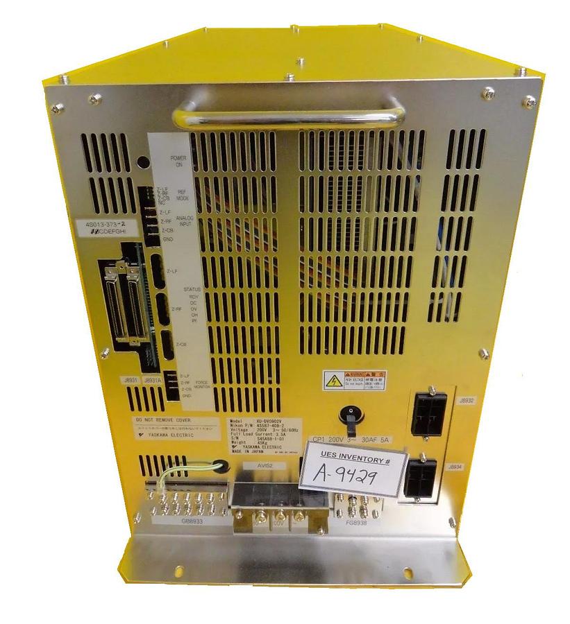 Used Yaskawa Electric XU-DV9020V Linear Motor Amp Nikon 4S013-373-2 NSR Working