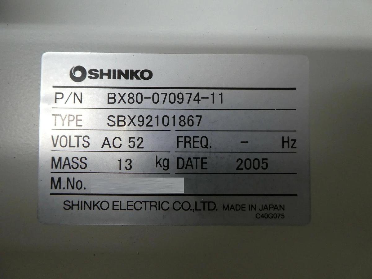 Used Shinko BX80-070974-11 300mm Wafer Prealigner SBX92101867 Trias Working Spare