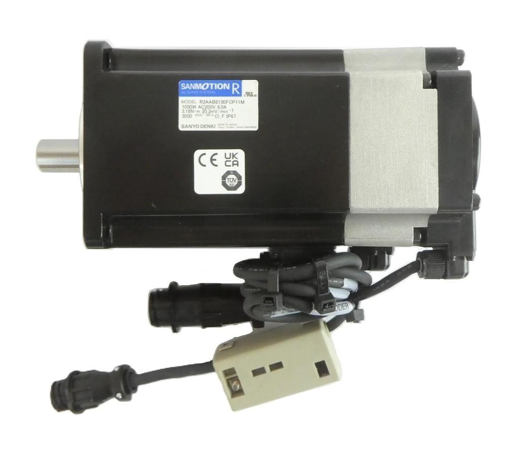 Sanyo Denki R2AAB8100FCP11M AC Servo Motor SANMOTION R New Surplus