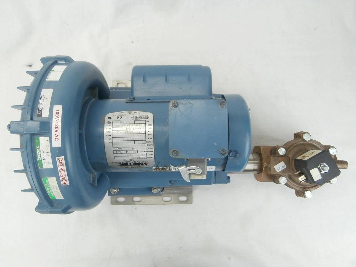 Used Ametek 080418 Air Blower Assembly DR303AE9MA Alcon NACD8 Edwards TPU Working