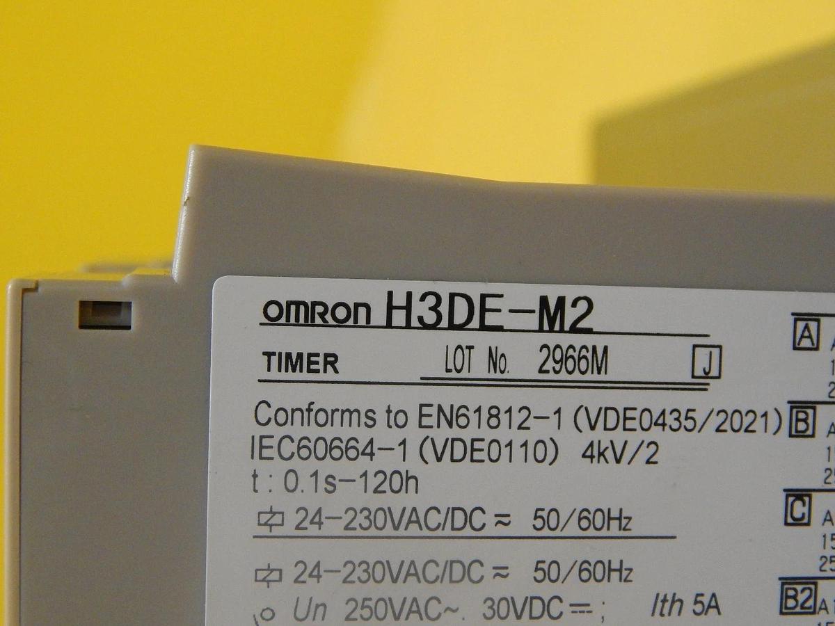 Used TEL Tokyo Electron Time Delay Relay Assembly Omron H3DE-M2 PR300Z Used Working