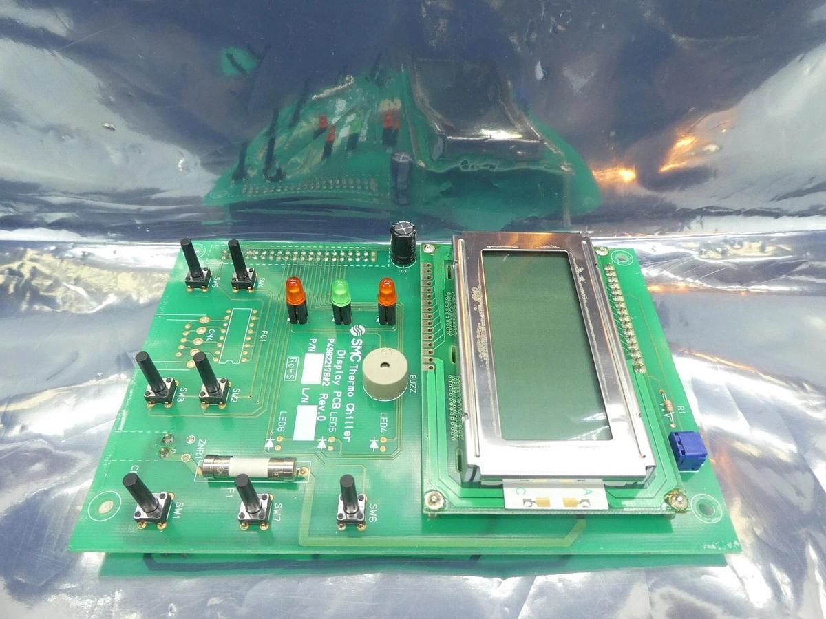 Used SMC P49822179#2 Thermo Chiller Display PCB Rev. 0 Working Surplus