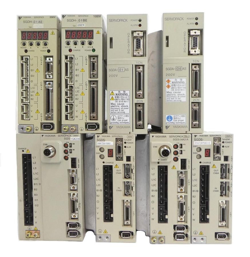Used Yaskawa Electric SERVOPACK Servo Driver Assembly Reseller Lot of 8 Working