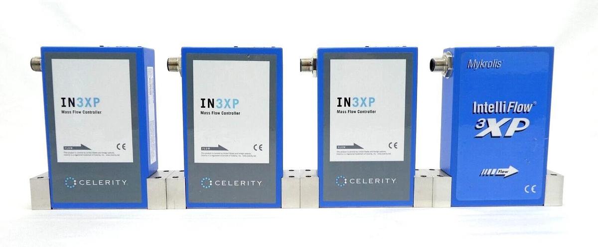 Used Celerity Mykrolis IN3XP Mass Flow Controller MFC AASGD40W1 AARGD40W1 Lot of 7
