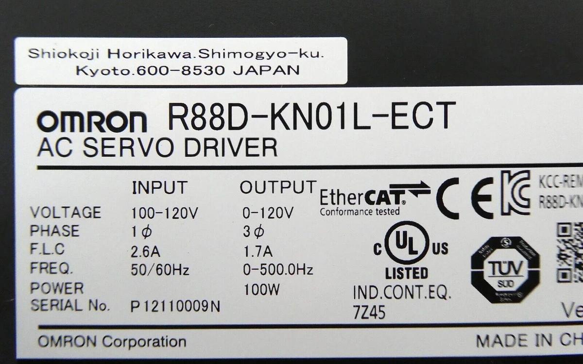 Used Omron R88D-KN01L-ECT AC Servo Driver G5 Series Reseller Lot of 4 Working Surplus
