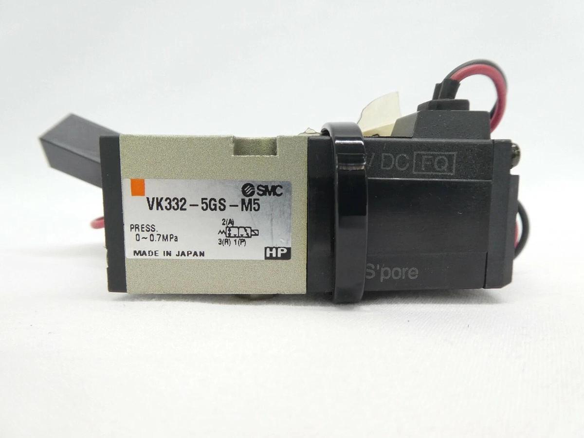 Used SMC VK332-5GS-M5 Solenoid Valve VK332 Lot of 27 Working Surplus