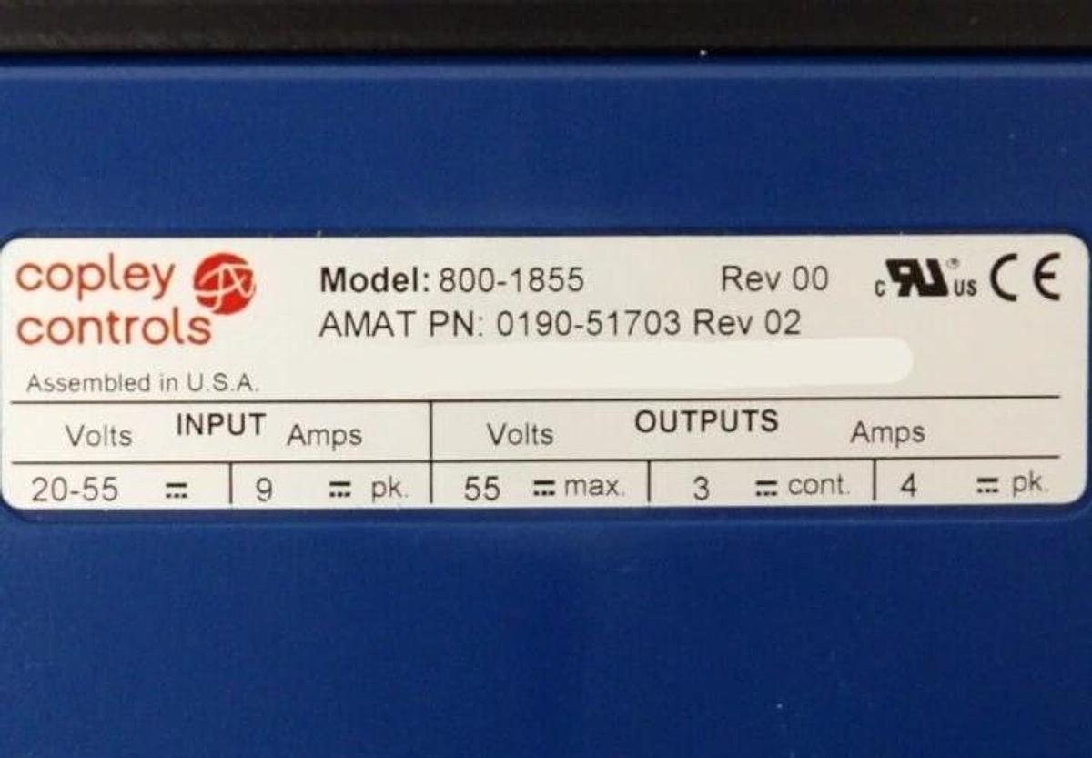 Copley Controls 800-1855 Servo Drive Motor Controller Module New Surplus