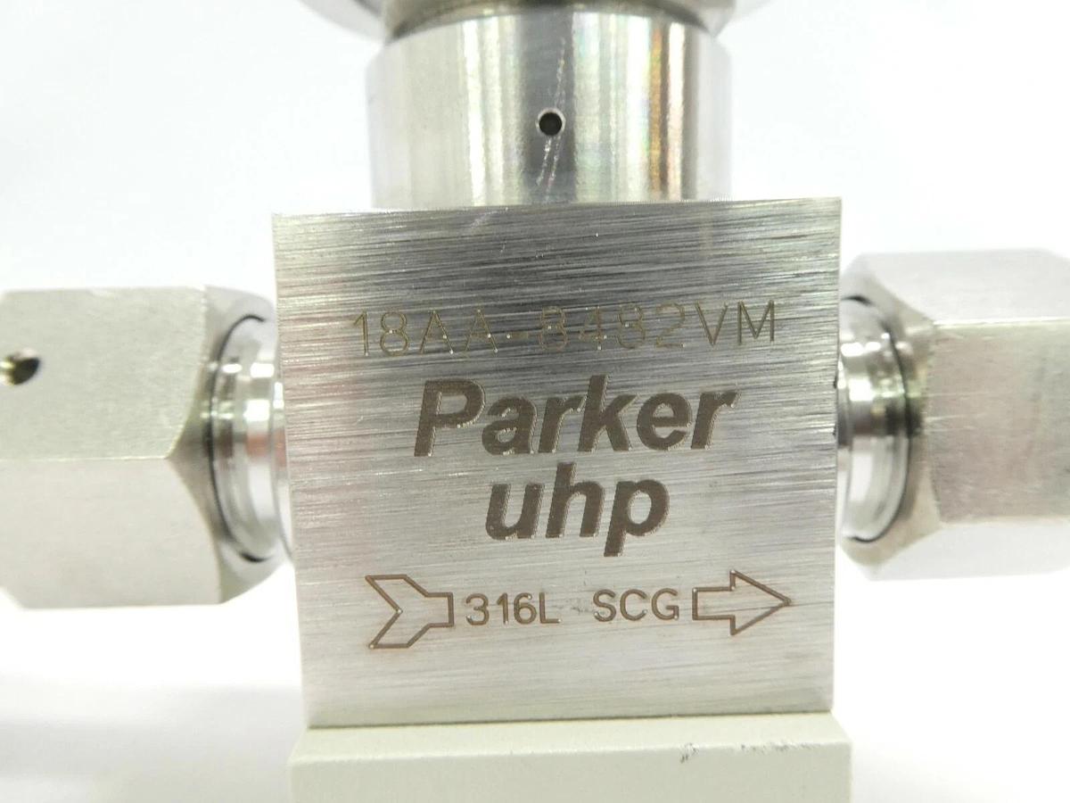 Used Parker 18AA-8482VM Manual Valve Assembly Bristol Babcock 506008-649 Lot of 2