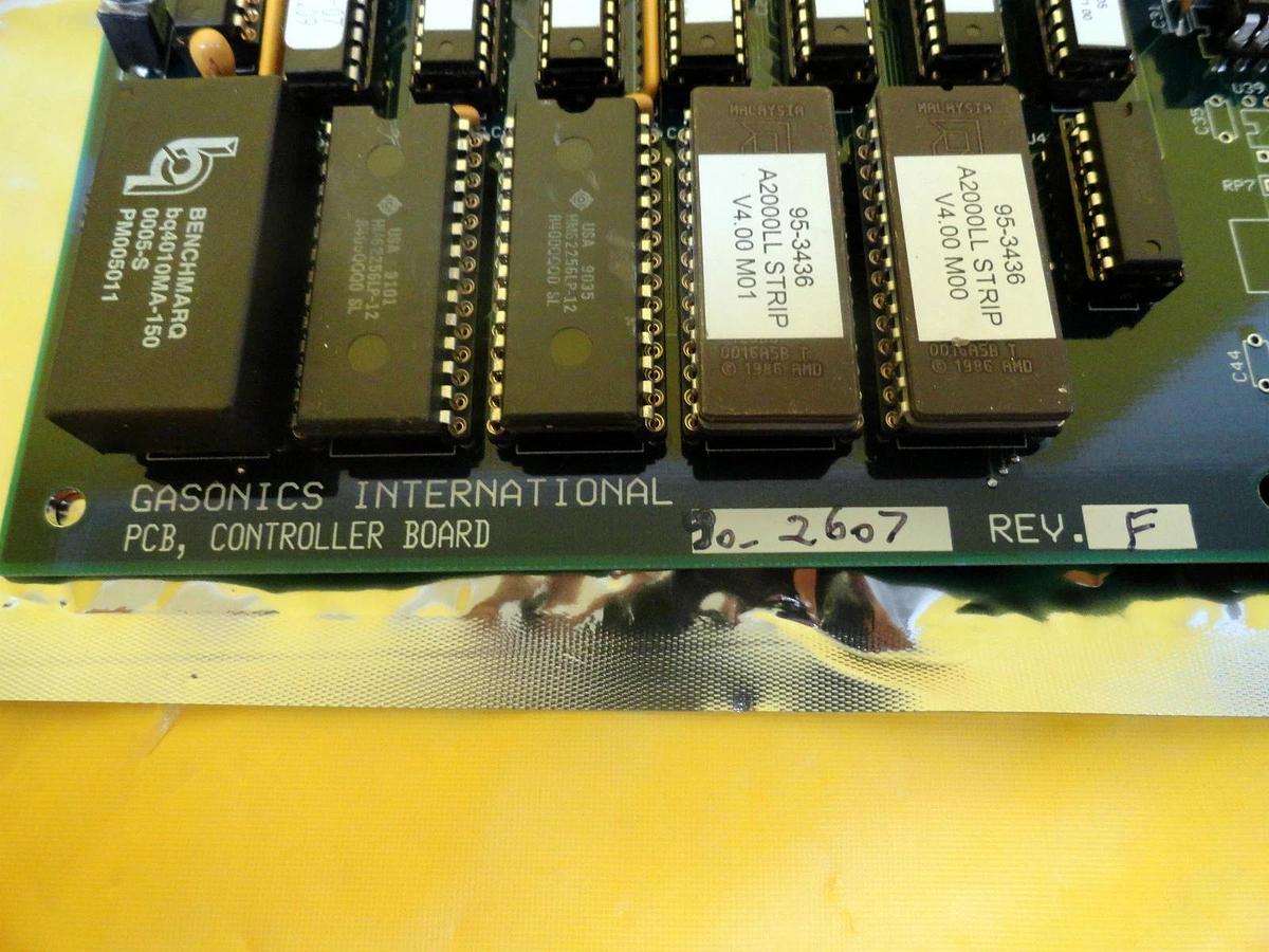 Used GaSonics International 90-2607 PCB Controller Board Rev. F Aura A-2000LL Working