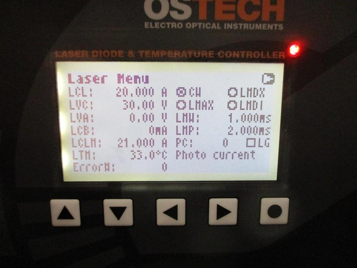Used OSTECH ds11-t127 Series Laser Diode & Temperature Controller Working Surplus