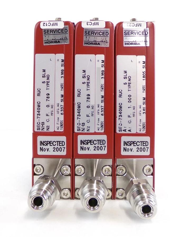 Used Horiba STEC SEC-7340M Mass Flow Controller MFC 5 SLM Reseller Lot of 5 Surplus
