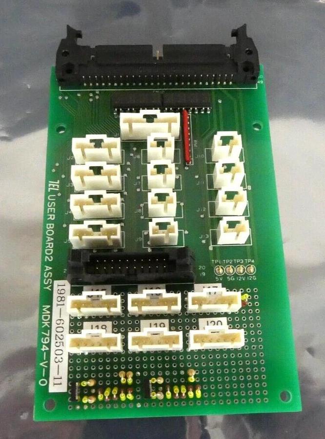 TEL Tokyo Electron 1981-602503-11 User Board2 Assy PCB New Spare