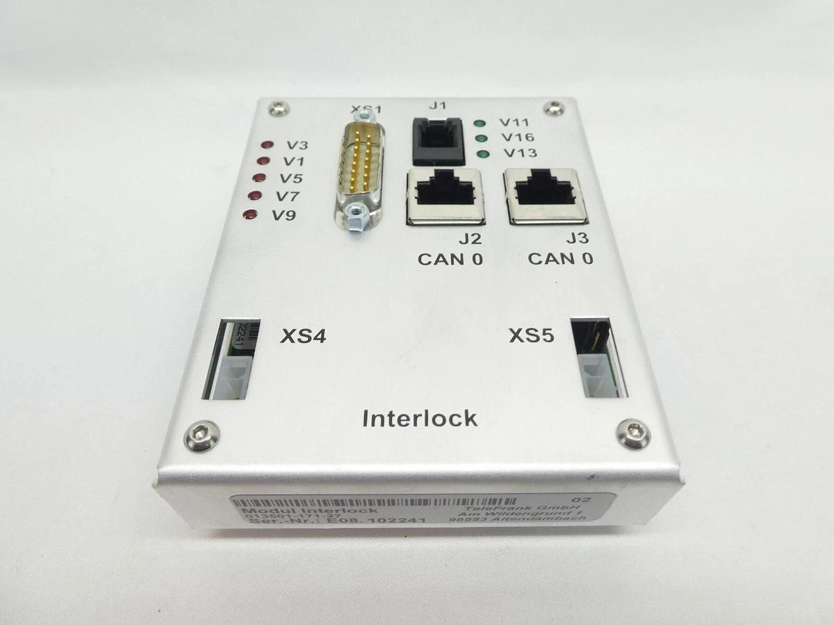 Used TeleFrank 013501-171-27 Load Port Interface Connector Modul Interlock Working