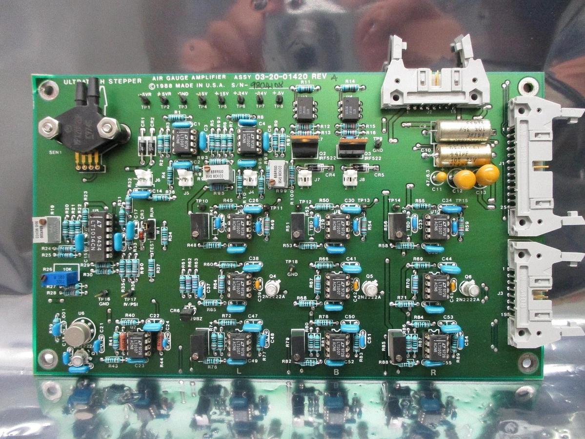 Used Ultratech Stepper 03-20-01420 Air Gauge Amplifier Board PCB 4700 Titan Used