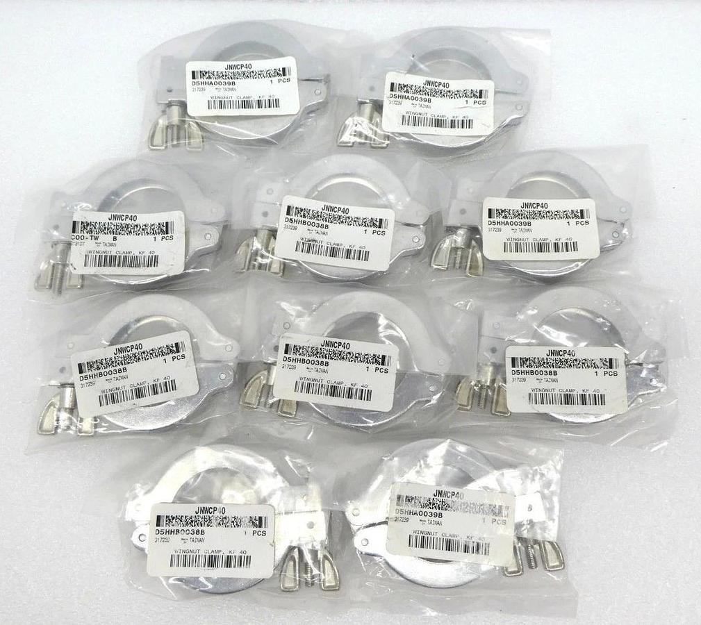 Used Swagelok JNWCP40 Vacuum Wingnut Clamp NW40 KF40 Reseller Lot of 10 New Surplus