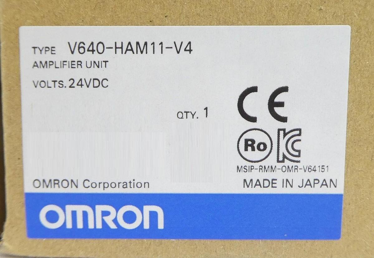 Omron V640-HAM11-V4 Amplifier Unit Assembly V640 Series Working Surplus