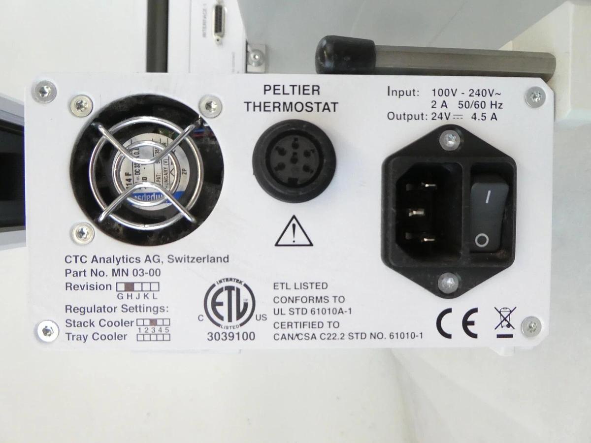 Used CTC Analytics HTC PAL Autosampler System MZ 01-00E MXY 04-01A MN 03-00 Untested