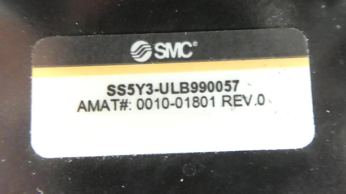 Used SMC SS5Y3-ULB990057 14-Port Pneumatic Manifold 0010-01801 AMAT Working