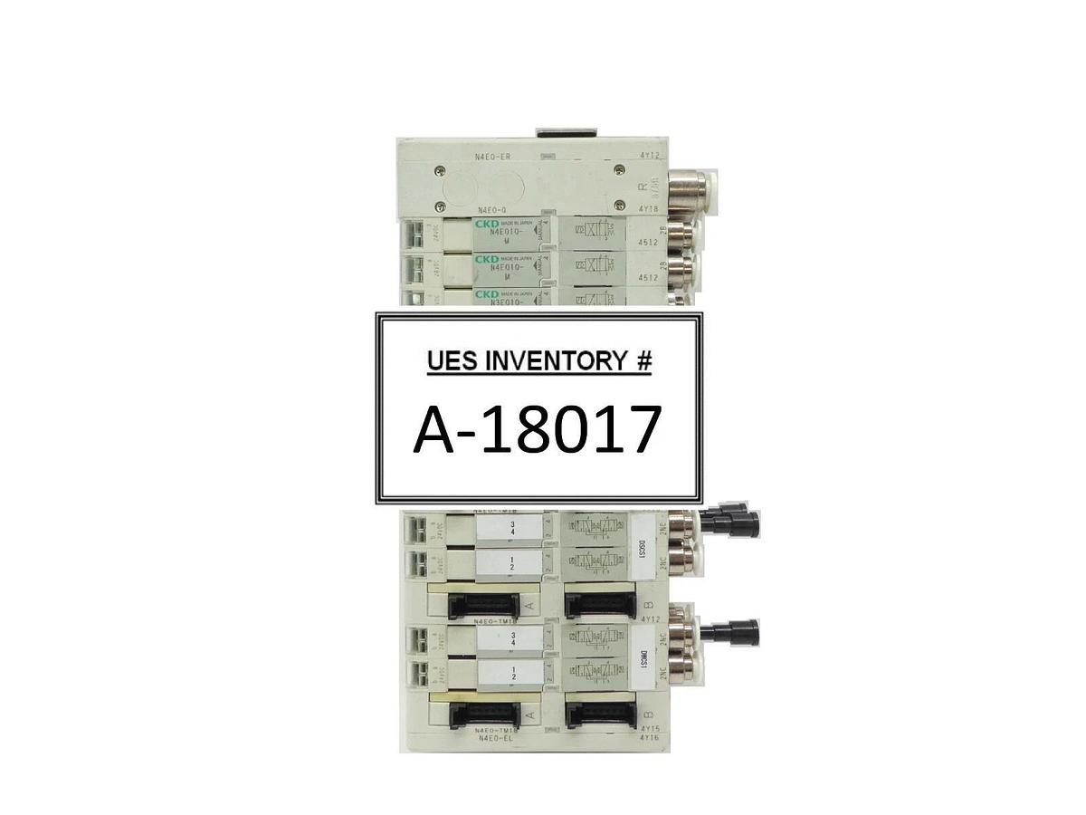 Used CKD N4E0 Series 10-Port Pneumatic Manifold N4E0-ER N4E0-TM1B N4E0-EL Working