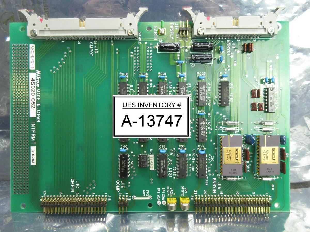 Used Nikon 4S020-052 Processor Board PCB INTFRMT NSR System Used Working