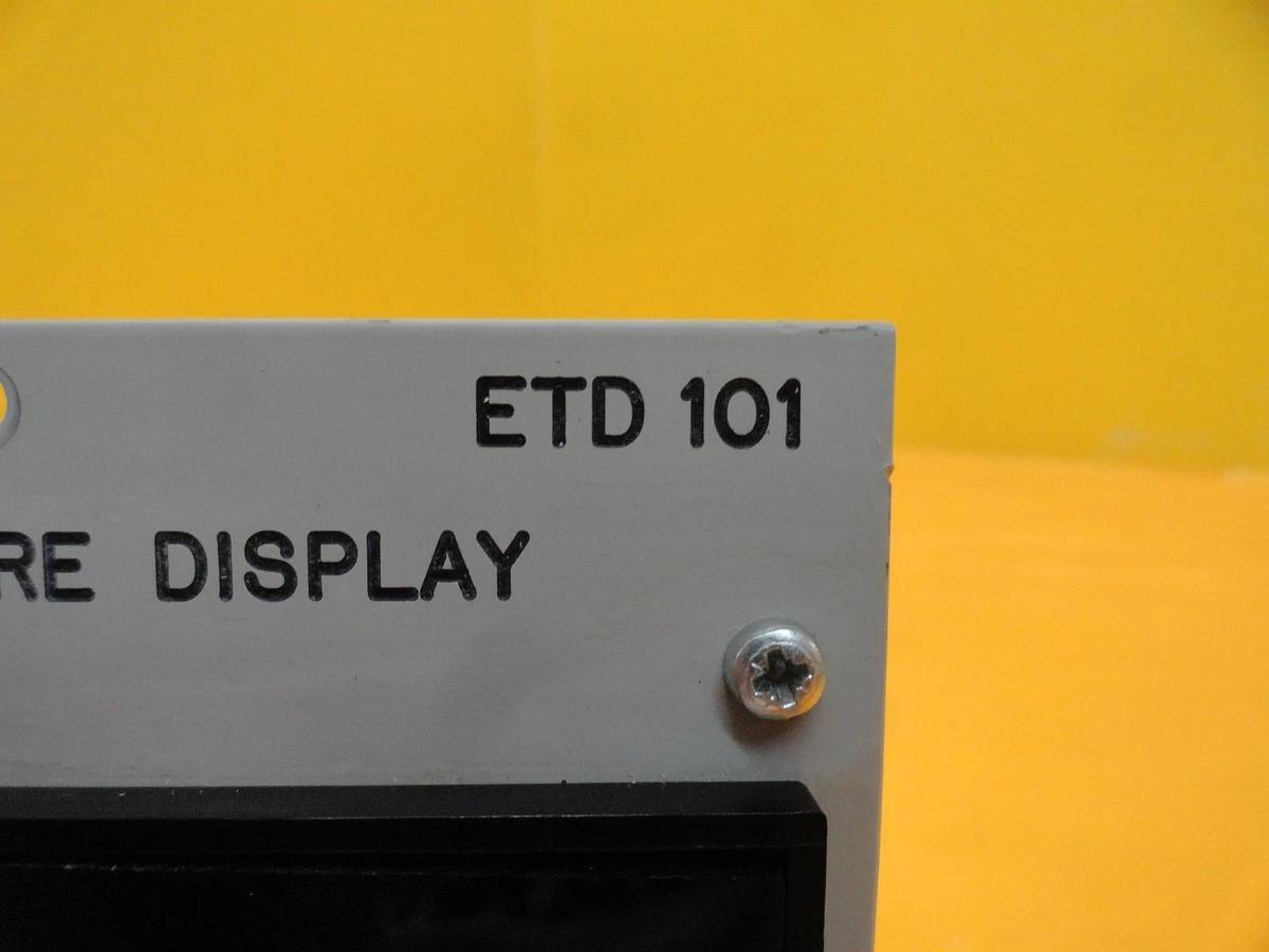Used Balzers BG 019 001 Temperature Display Module ETD 101 ETD101 Used Working